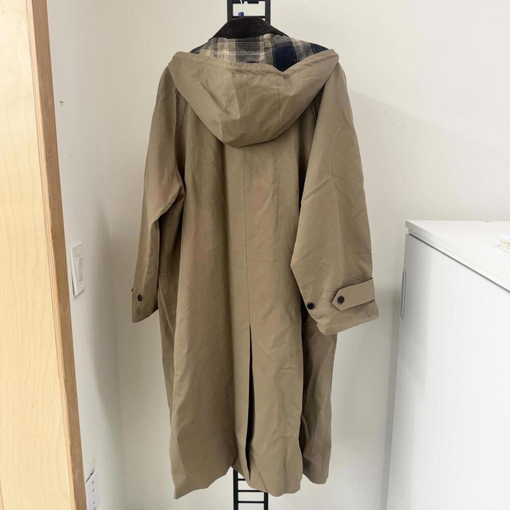 Pixie Market Tan Hooded Oversized Coat - Picture 8 of 8